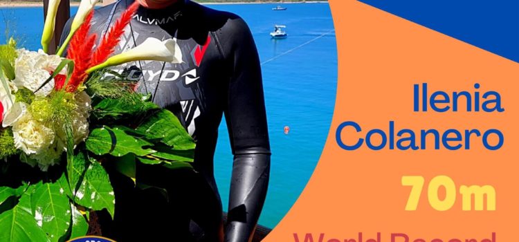 Fantastica Ilenia Colanero: centrato il record mondiale in apnea a Punta Penna Fantastica Ilenia Colanero: centrato il record mondiale in apnea a Punta Penna